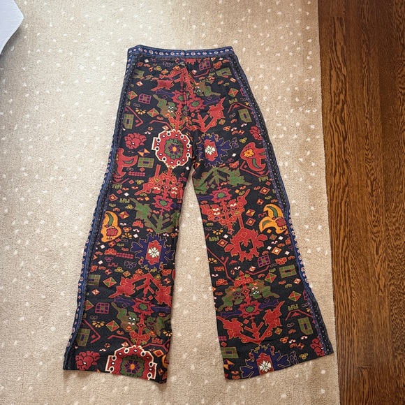 ba&sh Multicolor Patterned Silk Pants - Picture 6 of 6